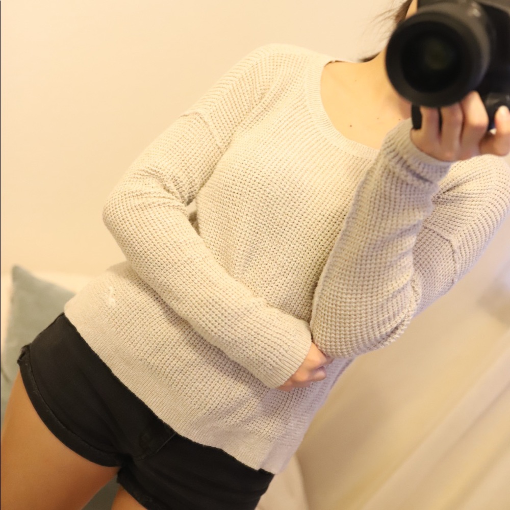 Beige hollister sweater